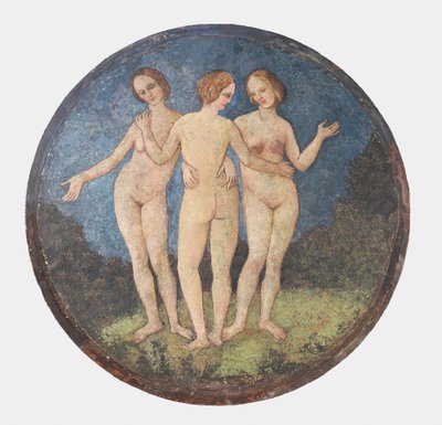 A három grácia, kb. 1509. alkotó: Bernardino Pinturicchio