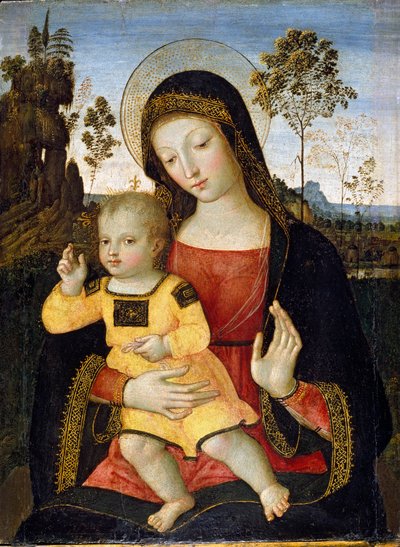 Szűz és gyermek, 1470-1490-es évek alkotó: Bernardino Pinturicchio