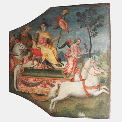 Egy harcos diadala, kb. 1509. alkotó: Bernardino Pinturicchio