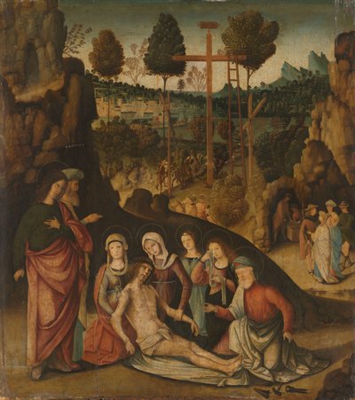 Krisztus siralma alkotó: Bernardino Zaganelli di Bosio (attributed to)