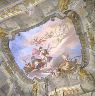 Az idő allegóriája, 1760 körül alkotó: Bernardino and Galliari Galliari
