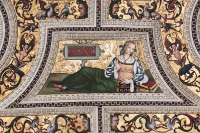 Delphi Szibilla, a Szibilla részlete (freskó alkotó: Bernardino di Betto Pinturicchio