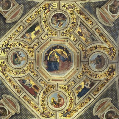 A presbitérium trezora, Santa Maria del Popolo, Róma, 1484-92 körül alkotó: Bernardino di Betto Pinturicchio