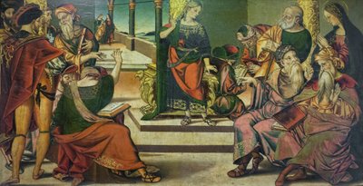 Krisztus az orvosok között alkotó: Bernardino di Mariotto