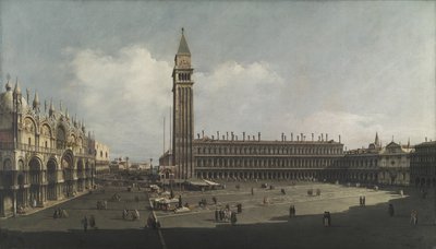 Piazza San Marco, Velence, 1740 körül (olaj, vászon) alkotó: Bernardo (attr. to) Bellotto