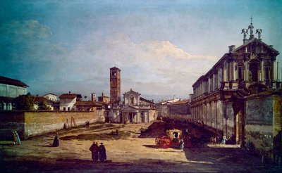 Milánó látképe (festmény) alkotó: Bernardo Bellotto