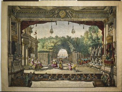 Le Turc Généreux balett a bécsi Burgtheaterben, 1758 alkotó: Bernardo Bellotto