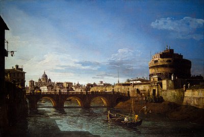 Két nézet Rómáról alkotó: Bernardo Bellotto