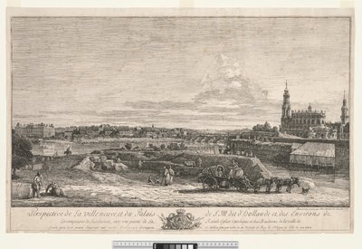 Drezda látképe, 1748. alkotó: Bernardo Bellotto