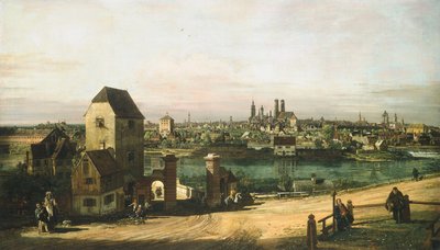 München látképe, c. 1761. alkotó: Bernardo Bellotto