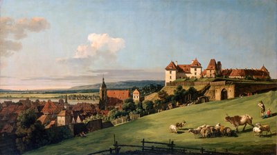 Pirna kilátása a Sonnenstein-kastélyból