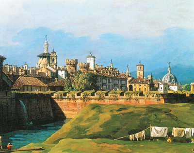 Kilátás Torinóra a Királyi Kert oldaláról alkotó: Bernardo Bellotto