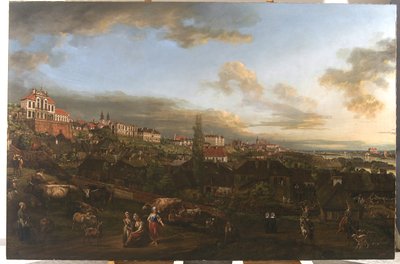 Varsó látképe az Ordynacki-palotával, 1772 alkotó: Bernardo Bellotto