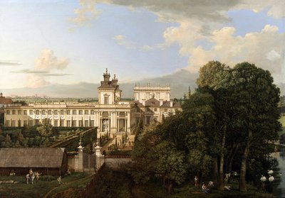 A Wilanów-palota délről nézve. alkotó: Bernardo Bellotto