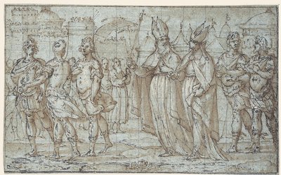 Felvonulás az Olajfák hegyére alkotó: Bernardo Castello