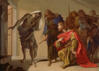 Saul által megidézett Sámuel árnyéka, c. 1655 alkotó: Bernardo Cavallino