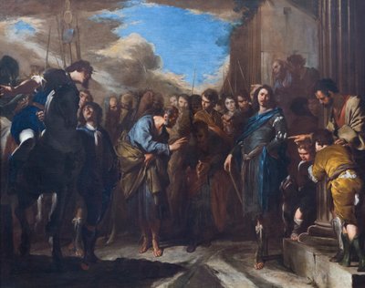 Az elválás a st. Péter és st. Pál alkotó: Bernardo Cavallino