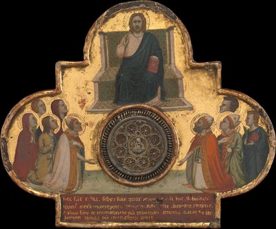 A szentekkel trónoló Krisztus, kb. 1325. alkotó: Bernardo Daddi