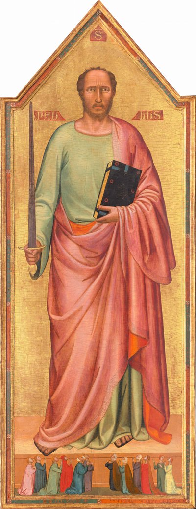 Szent Pál és a hívők csoportja, 1333. alkotó: Bernardo Daddi