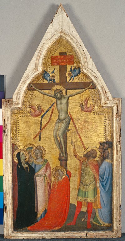 A keresztre feszítés, 1340 körül (tempera nyárfán) alkotó: Bernardo Daddi
