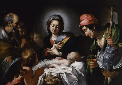A Pásztorok imádása, 1615 körül (olaj, vászon) alkotó: Bernardo Strozzi