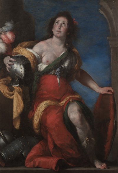 Allegorikus figura, 1636 körül (olaj, vászon) alkotó: Bernardo Strozzi