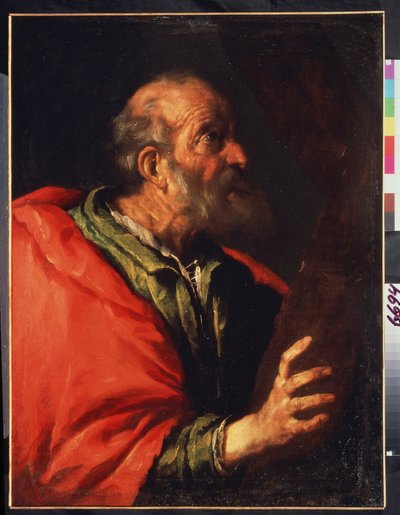 Egy öreg ember feje, Péter apostol? alkotó: Bernardo Strozzi