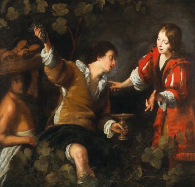 József a pék és a komornyik álmait tolmácsolja. alkotó: Bernardo Strozzi