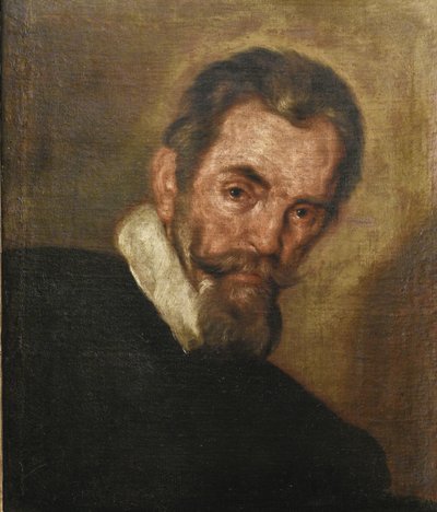 Claudio Monteverdi zeneszerző portréja 1567-1643 alkotó: Bernardo Strozzi