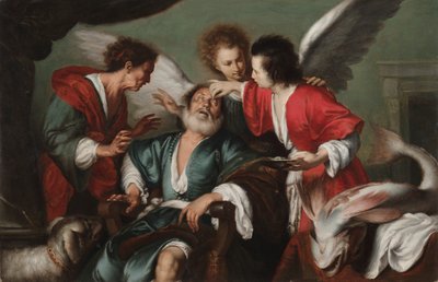 Tóbit gyógyulása c. 1625. alkotó: Bernardo Strozzi