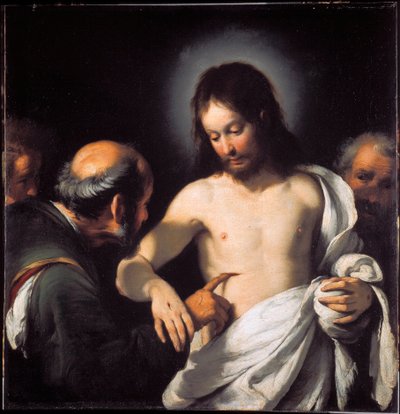 Szent Tamás festménye, Bernardo Strozzi (1581-1644) Méret: 101 x 97,5 cm Genes, Musei di Strada Nuova (korábban Palazzo Bianco) alkotó: Bernardo Strozzi