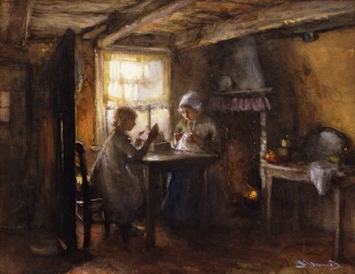 Csendes délután, alkotó: Bernardus Johannes Blommers or Bloomers
