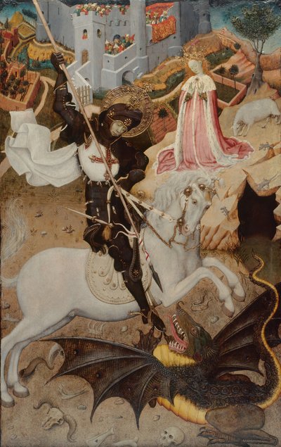 Szent György megöli a sárkányt, 1434-1435 alkotó: Bernat Martorell the Elder