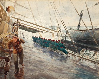 Hajó a viharos tengeren alkotó: Berndt Lindholm