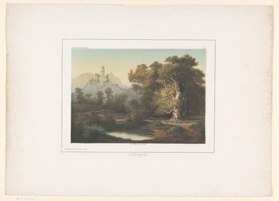 Kilátás a Godesburgra Bad Godesberg közelében Godesberg (cím a tárgyon) alkotó: Bernhard Hoefling