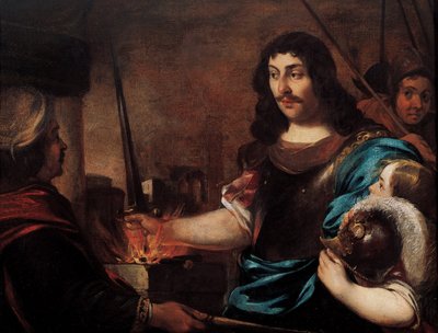 Caius Mucius Scaevola hősiessége alkotó: Bernhard Keil