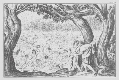 Dante Isteni komédiája, Inferno (Pokol), XXIII. tábla (lithó) alkotó: Bernhard Schuler