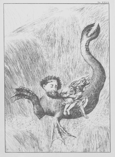Dante Isteni komédiája, Inferno (Pokol), XXIX. tábla (litográfia) alkotó: Bernhard Schuler