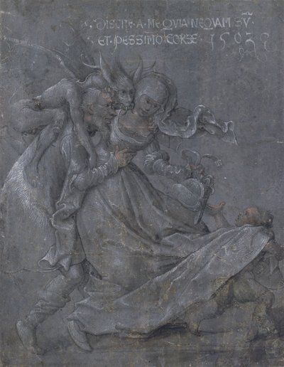 Szerelmespár az Ördöggel és Ámorral, 1503 alkotó: Bernhard Strigel