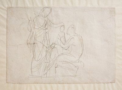 Prométheusz és Minerva, alkotó: Bertel Thorvaldsen