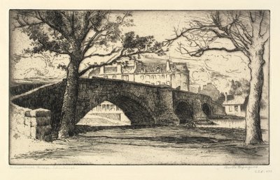 Musselburgh Bridge, Edinburgh alkotó: Bertha E. Jaques
