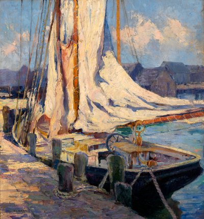 Wharf Scene, Gloucester. alkotó: Bertha Eversfield Perrie