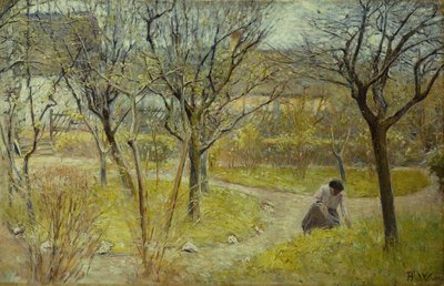 Tavaszi nap a kertben alkotó: Bertha Wegmann