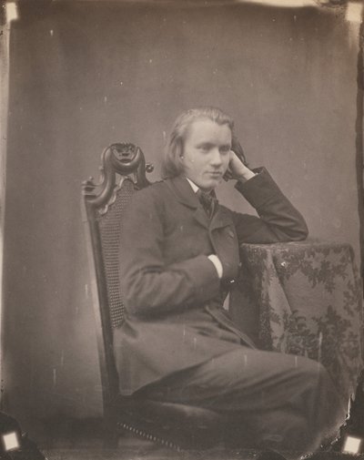 Johannes Brahms, Lipcse, 1853 (fotó) alkotó: Bertha Wehnert Beckmann