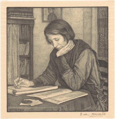 Sanne Bruinier portréja alkotó: Bertha van Hasselt (signed by artist)