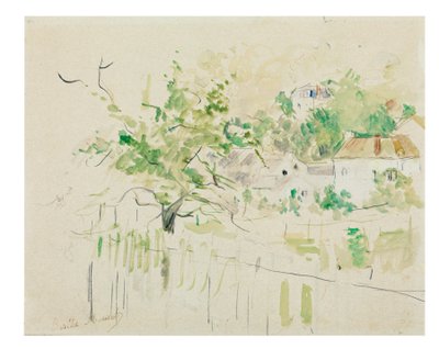 Bougival, 1884 alkotó: Berthe Morisot