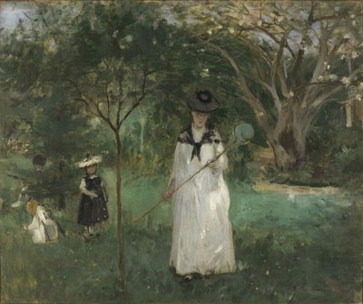 A pillangóvadászat, 1874. alkotó: Berthe Morisot