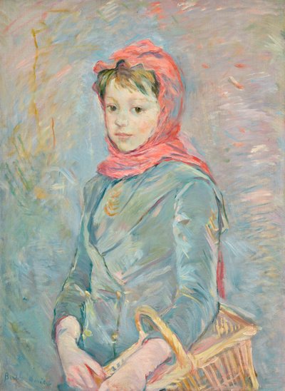 Francia: Fillette portant un panier alkotó: Berthe Morisot