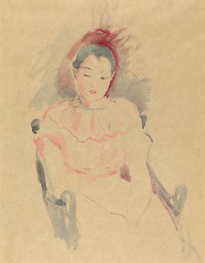 Lány ülő alkotó: Berthe Morisot
