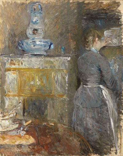 Az étkezőben; Az ebédlőben, 1880 alkotó: Berthe Morisot